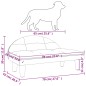 Hundebett Hellgrau 70x52x30 cm Stoff Hundebett Hellgrau 70x52x30 cm Stoff