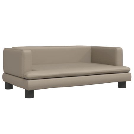 Hundebett Cappuccino-Braun 80x45x30 cm Kunstleder