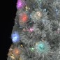 vidaXL Künstlicher Weihnachtsbaum mit LED Weiß 210 cm Glasfaser vidaXL Künstlicher Weihnachtsbaum mit LED Weiß 210 cm Glasfaser