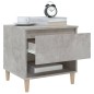vidaXL Nachttisch Betongrau 50x46x50 cm Holzwerkstoff vidaXL Nachttisch Betongrau 50x46x50 cm Holzwerkstoff