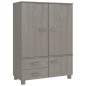 vidaXL Kleiderschrank HAMAR Hellgrau 99x45x137 cm Massivholz Kiefer vidaXL Kleiderschrank HAMAR Hellgrau 99x45x137 cm Massivholz Kiefer