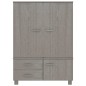 vidaXL Kleiderschrank HAMAR Hellgrau 99x45x137 cm Massivholz Kiefer vidaXL Kleiderschrank HAMAR Hellgrau 99x45x137 cm Massivholz Kiefer