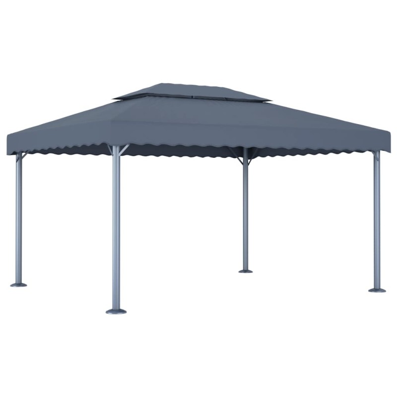vidaXL Pavillon 400 x 300 cm Anthrazit Aluminium vidaXL Pavillon 400 x 300 cm Anthrazit Aluminium