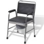 vidaXL Toilettenstuhl Stahl Schwarz vidaXL Toilettenstuhl Stahl Schwarz