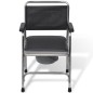 vidaXL Toilettenstuhl Stahl Schwarz vidaXL Toilettenstuhl Stahl Schwarz