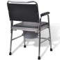 vidaXL Toilettenstuhl Stahl Schwarz vidaXL Toilettenstuhl Stahl Schwarz