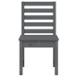 vidaXL Gartenstühle 2 Stk. Grau 50x48x91,5 cm Massivholz Kiefer vidaXL Gartenstühle 2 Stk. Grau 50x48x91,5 cm Massivholz Kiefer