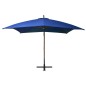 vidaXL Ampelschirm mit Mast Azurblau 3x3 m Massivholz Tanne vidaXL Ampelschirm mit Mast Azurblau 3x3 m Massivholz Tanne
