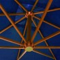 vidaXL Ampelschirm mit Mast Azurblau 3x3 m Massivholz Tanne vidaXL Ampelschirm mit Mast Azurblau 3x3 m Massivholz Tanne