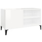 vidaXL Plattenschrank Hochglanz-Weiß 84,5x38x48 cm Holzwerkstoff vidaXL Plattenschrank Hochglanz-Weiß 84,5x38x48 cm Holzwerkstoff