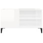 vidaXL Plattenschrank Hochglanz-Weiß 84,5x38x48 cm Holzwerkstoff vidaXL Plattenschrank Hochglanz-Weiß 84,5x38x48 cm Holzwerkstoff