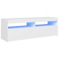 vidaXL TV-Schrank mit LED-Leuchten Weiß 120x35x40 cm vidaXL TV-Schrank mit LED-Leuchten Weiß 120x35x40 cm