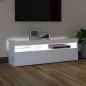 vidaXL TV-Schrank mit LED-Leuchten Weiß 120x35x40 cm vidaXL TV-Schrank mit LED-Leuchten Weiß 120x35x40 cm