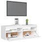 vidaXL TV-Schrank mit LED-Leuchten Weiß 120x35x40 cm vidaXL TV-Schrank mit LED-Leuchten Weiß 120x35x40 cm