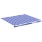 vidaXL Markisenbespannung Blau und Weiß 4x3,5 m vidaXL Markisenbespannung Blau und Weiß 4x3,5 m