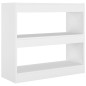 vidaXL Bücherregal/Raumteiler Weiß 80x30x72 cm vidaXL Bücherregal/Raumteiler Weiß 80x30x72 cm