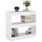 vidaXL Bücherregal/Raumteiler Weiß 80x30x72 cm vidaXL Bücherregal/Raumteiler Weiß 80x30x72 cm
