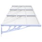 vidaXL Türvordach Grau und Transparent 297,5x90 cm Polycarbonat vidaXL Türvordach Grau und Transparent 297,5x90 cm Polycarbonat
