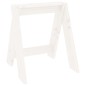 vidaXL Hocker 2 Stk. Weiß 40x40x45 cm Massivholz Kiefer vidaXL Hocker 2 Stk. Weiß 40x40x45 cm Massivholz Kiefer