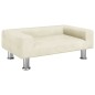 Hundebett Creme 70x45x26,5 cm Samt Hundebett Creme 70x45x26,5 cm Samt