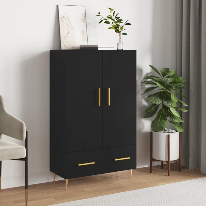 vidaXL Highboard Schwarz 69,5x31x115 cm Holzwerkstoff vidaXL Highboard Schwarz 69,5x31x115 cm Holzwerkstoff