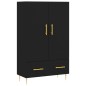 vidaXL Highboard Schwarz 69,5x31x115 cm Holzwerkstoff vidaXL Highboard Schwarz 69,5x31x115 cm Holzwerkstoff