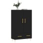 vidaXL Highboard Schwarz 69,5x31x115 cm Holzwerkstoff vidaXL Highboard Schwarz 69,5x31x115 cm Holzwerkstoff