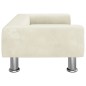 Hundebett Creme 70x45x26,5 cm Samt Hundebett Creme 70x45x26,5 cm Samt