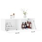 vidaXL Wandschrank Weiß 100x36,5x35 cm Holzwerkstoff vidaXL Wandschrank Weiß 100x36,5x35 cm Holzwerkstoff