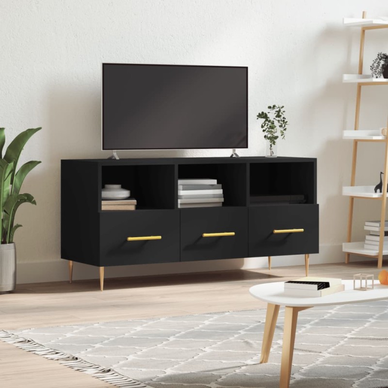 vidaXL TV-Schrank Schwarz 102x36x50 cm Holzwerkstoff vidaXL TV-Schrank Schwarz 102x36x50 cm Holzwerkstoff