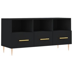 vidaXL TV-Schrank Schwarz 102x36x50 cm Holzwerkstoff