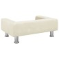 Hundebett Creme 70x45x26,5 cm Samt Hundebett Creme 70x45x26,5 cm Samt