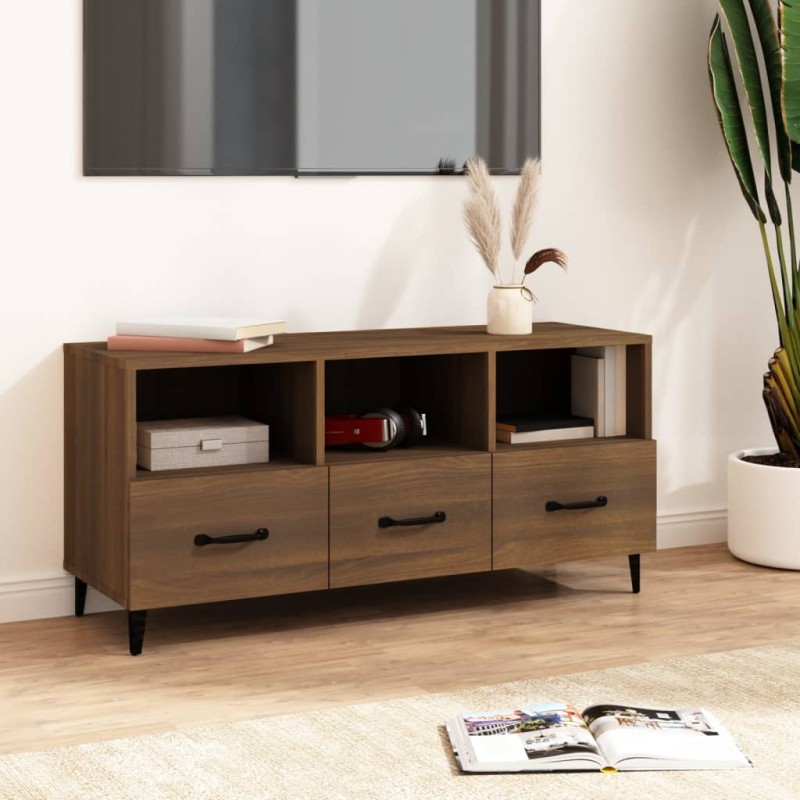 vidaXL TV-Schrank Braun Eichen-Optik 102x35x50 cm Holzwerkstoff vidaXL TV-Schrank Braun Eichen-Optik 102x35x50 cm Holzwerkstoff