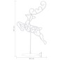 vidaXL Weihnachtsdeko LED Rentiere & Schlitten Acryl 260x21x87 cm Blau vidaXL Weihnachtsdeko LED Rentiere & Schlitten Acryl 260x21x87 cm Blau