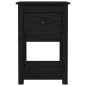 vidaXL Nachttisch Schwarz 40x35x61,5 cm Massivholz Kiefer vidaXL Nachttisch Schwarz 40x35x61,5 cm Massivholz Kiefer