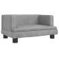 Hundebett Hellgrau 60x40x30 cm Samt Hundebett Hellgrau 60x40x30 cm Samt