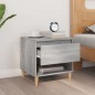 vidaXL Nachttisch Grau Sonoma 50x46x50 cm Holzwerkstoff vidaXL Nachttisch Grau Sonoma 50x46x50 cm Holzwerkstoff