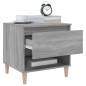 vidaXL Nachttisch Grau Sonoma 50x46x50 cm Holzwerkstoff vidaXL Nachttisch Grau Sonoma 50x46x50 cm Holzwerkstoff