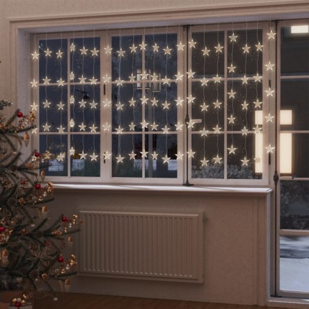 vidaXL LED Sternenvorhang Lichterkette 500 LED Warmweiß 8 Funktionen