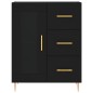 Highboard Schwarz 69,5x34x180 cm Holzwerkstoff Highboard Schwarz 69,5x34x180 cm Holzwerkstoff