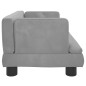 Hundebett Hellgrau 60x40x30 cm Samt Hundebett Hellgrau 60x40x30 cm Samt