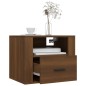 vidaXL Wand-Nachttisch Braun Eichen-Optik 50x36x40 cm vidaXL Wand-Nachttisch Braun Eichen-Optik 50x36x40 cm