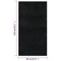 vidaXL Teppich Waschbar Flauschig Kurzflor 80x150 Rutschfest Schwarz vidaXL Teppich Waschbar Flauschig Kurzflor 80x150 Rutschfest Schwarz