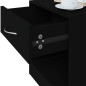 vidaXL Nachttische 2 Stk. mit Schublade Schwarz vidaXL Nachttische 2 Stk. mit Schublade Schwarz