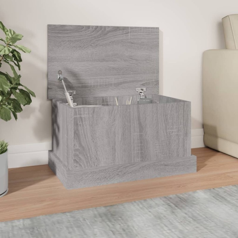 vidaXL Truhe Grau Sonoma 50x30x28 cm Holzwerkstoff vidaXL Truhe Grau Sonoma 50x30x28 cm Holzwerkstoff