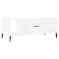 vidaXL Couchtisch Weiß 102x50x40 cm Holzwerkstoff vidaXL Couchtisch Weiß 102x50x40 cm Holzwerkstoff