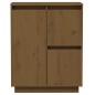 vidaXL Sideboard Honigbraun 60x34x75 cm Massivholz Kiefer vidaXL Sideboard Honigbraun 60x34x75 cm Massivholz Kiefer