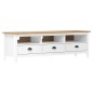 vidaXL TV-Schrank Hill Weiß 158x40x47 cm Massivholz Kiefer vidaXL TV-Schrank Hill Weiß 158x40x47 cm Massivholz Kiefer