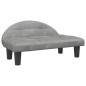 Hundebett Hellgrau 70x52x30 cm Samt Hundebett Hellgrau 70x52x30 cm Samt