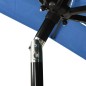 vidaXL Sonnenschirm mit Aluminium-Mast 3-lagig Azurblau 2x2 m vidaXL Sonnenschirm mit Aluminium-Mast 3-lagig Azurblau 2x2 m